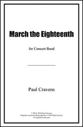 March the Eighteenth Concert Band sheet music cover